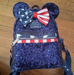 Loungefly Americana Minnie Mouse Mini Backpack